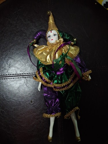 Vintage porcelain jester - vintage,